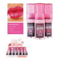 Pack X12 Lip Tint Cherry Larga Duracion Waterproof Pink 21 (PROMO)(SURTIDA)