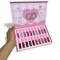 Set 20 Piezas Animado Gloss + Iluminador + Tinta + Labial Matte