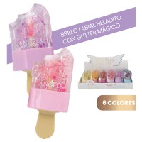 Brillo Labial Heladito Con Glitter + Tono Segun PH 4 Angels
