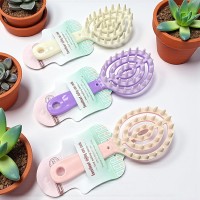 Cepillo Masajeador Cuero Cabelludo VIRAL Con Mango