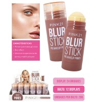 Primer Blur Stick Pre Make Up BYE Pores Pink 21