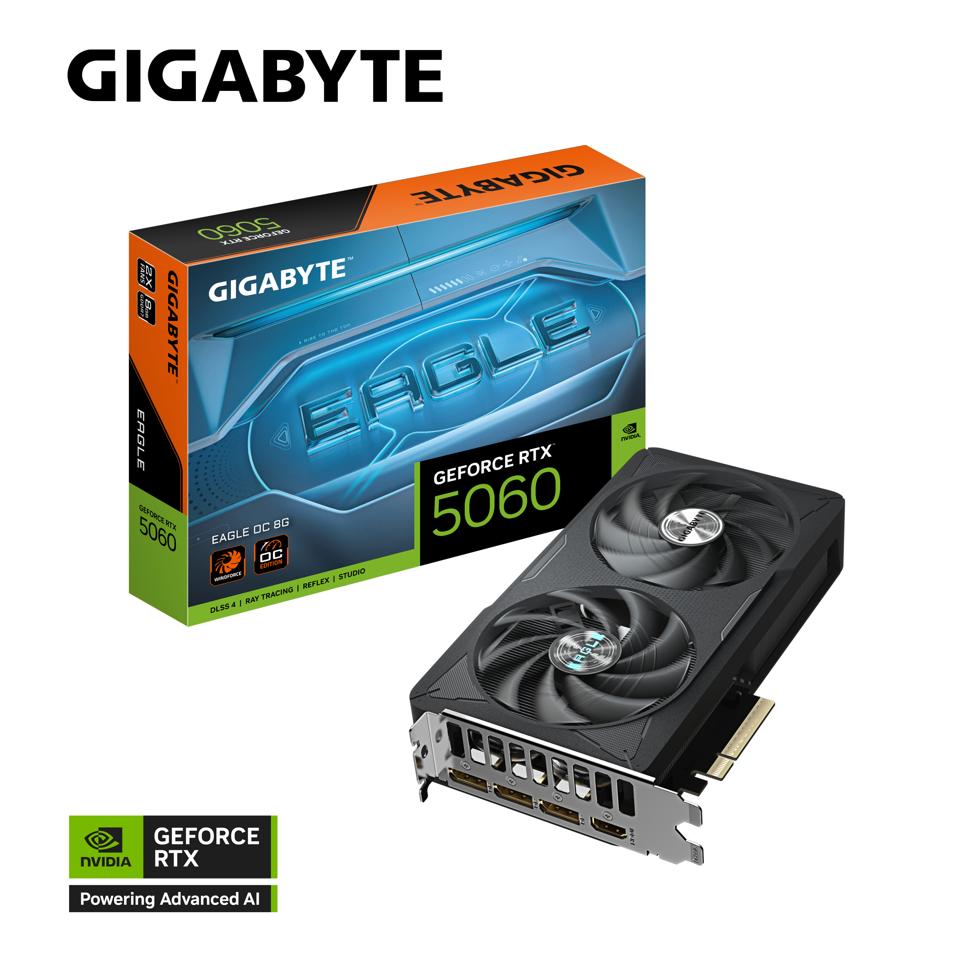 Placa De Video Gigabyte Rtx 5060 Eagle Oc 8gb