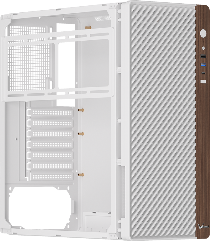 Gabinete Formula V Timberline T2 White (atx + 4 Fans Frgb)