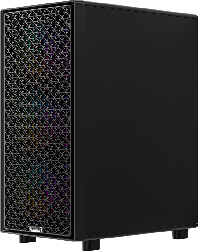 Gabinete Gamer Formula V Line Mana Dynamic Black (atx/matx + 4 Fans Frgb)