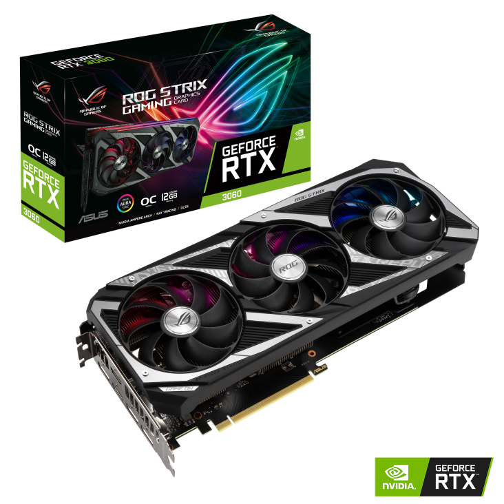 Outlet Placa De Video Asus Rog Strix Geforce Rtx 3060 Ti Oc Edition  Gddr6 De 8gb