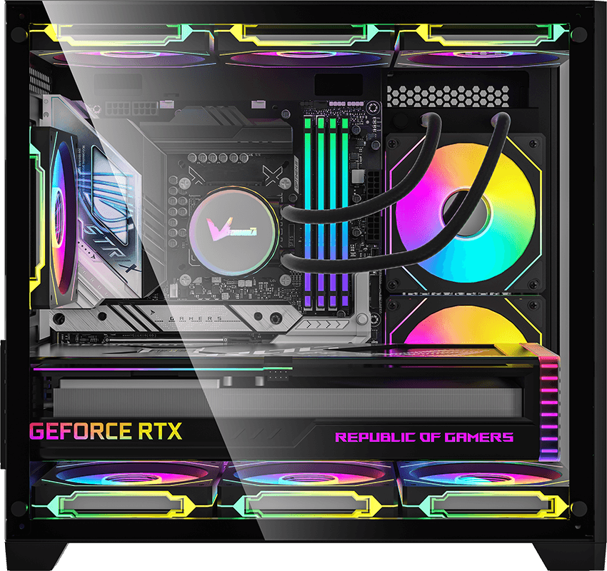 Gabinete Gamer Formula V Crystal Z5 Black (matx + 1 Fan Frgb)