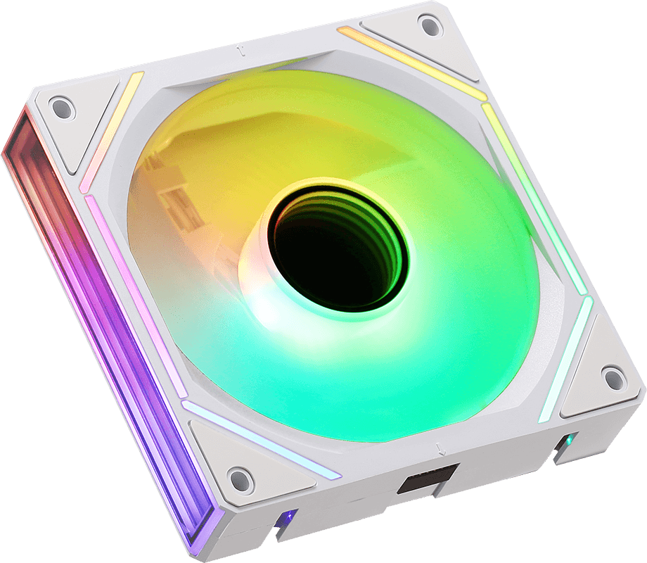 Cooler Fan Formula V Air Bridge White Argb (12cm, Argb, Pack X 3)