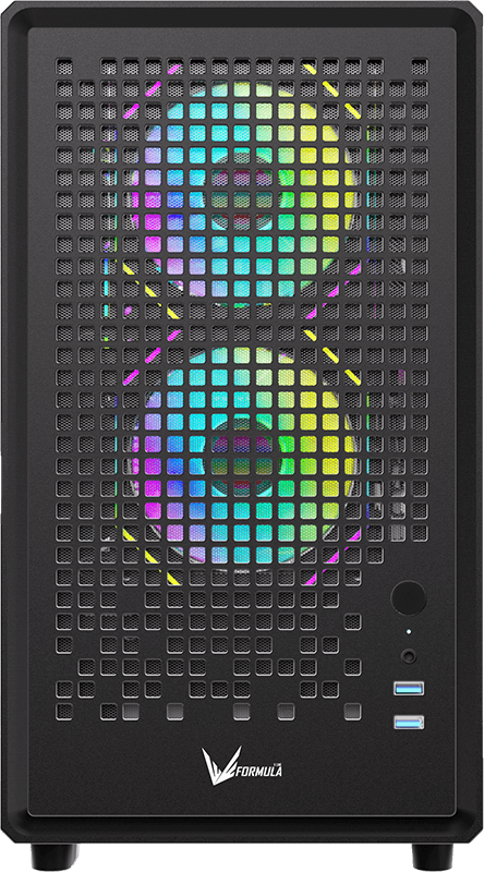 Gabinete Gamer Formula V Air Mesh G2 Black (matx + 3 Fans Frgb)