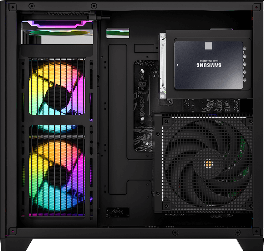 Gabinete Gamer Formula V Crystal Z5 Black (matx + 1 Fan Frgb)