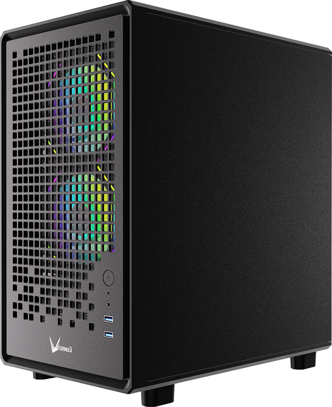 Gabinete Gamer Formula V Air Mesh G2 Black (matx + 3 Fans Frgb)