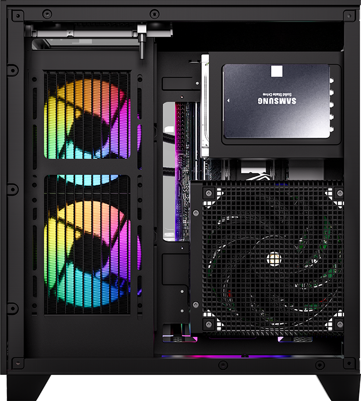 Gabinete Gamer Formula V Crystal Z9m Floe Black (matx + 5 Fans Argb)