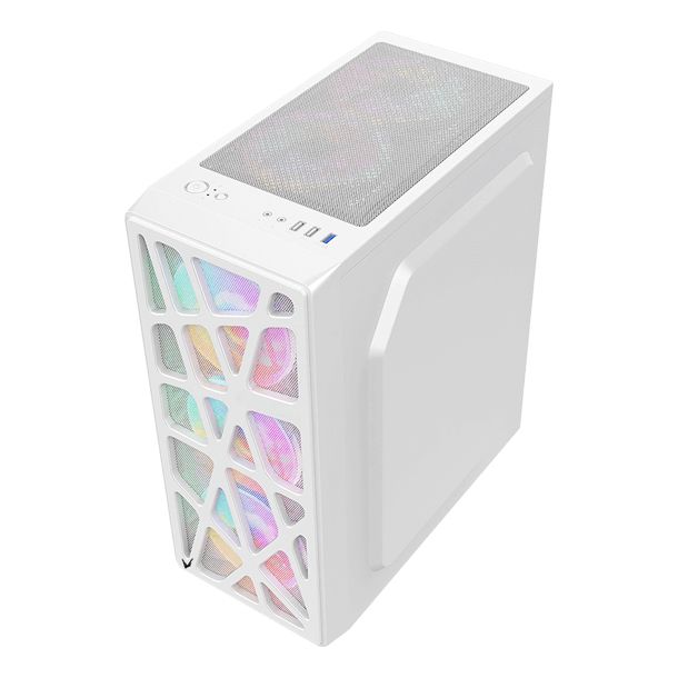 Gabinete Gamer Formula V Mana White (atx/matx + 4 Fans Frgb)