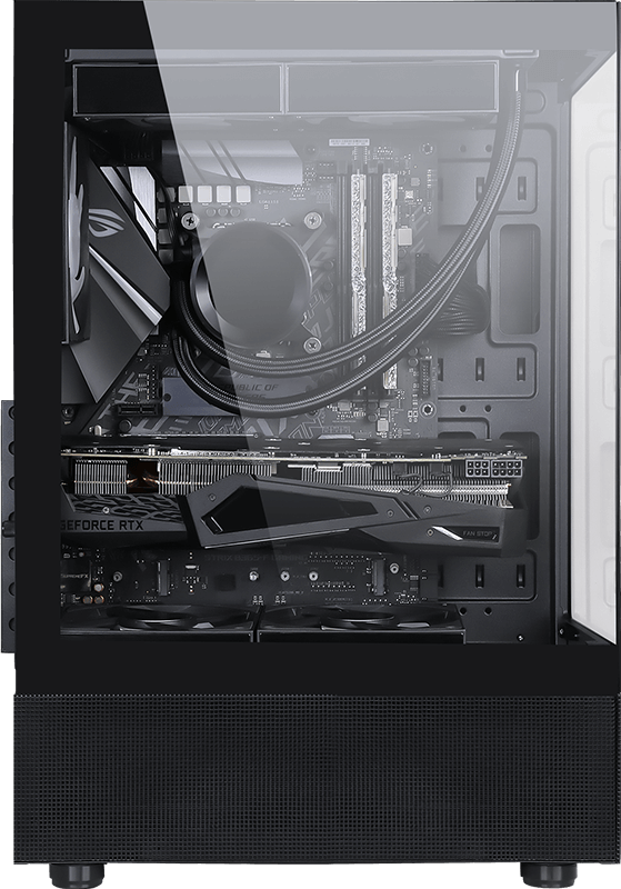 Gabinete Gamer Formula V Crystal Z1+ Black (atx + 3 Fans Frgb)