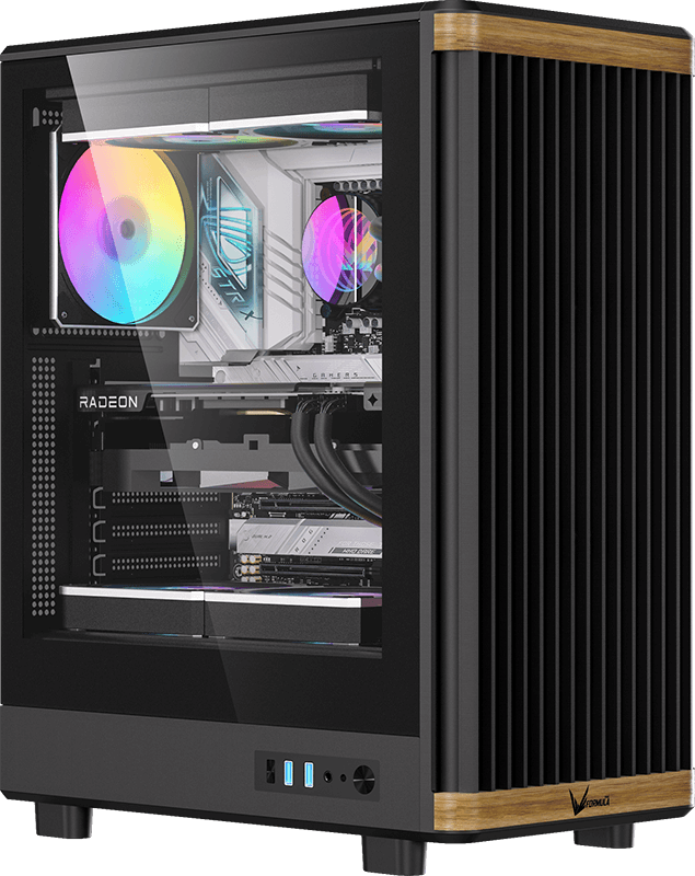 Gabinete Gamer Formula V Timberline T1 Black (atx + 4 Fans Frgb)