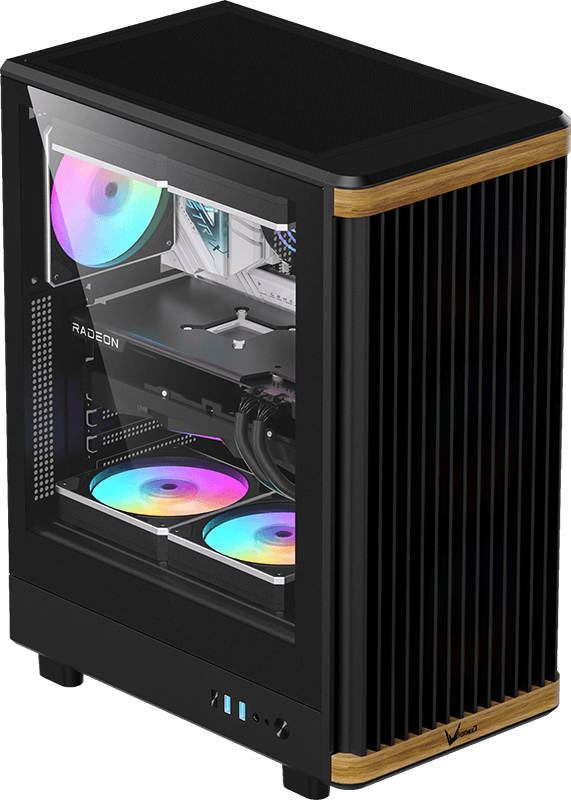 Gabinete Gamer Formula V Timberline T1 Black (atx + 4 Fans Frgb)