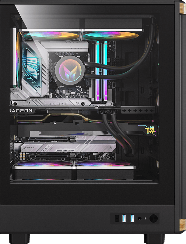 Gabinete Gamer Formula V Timberline T1 Black (atx + 4 Fans Frgb)