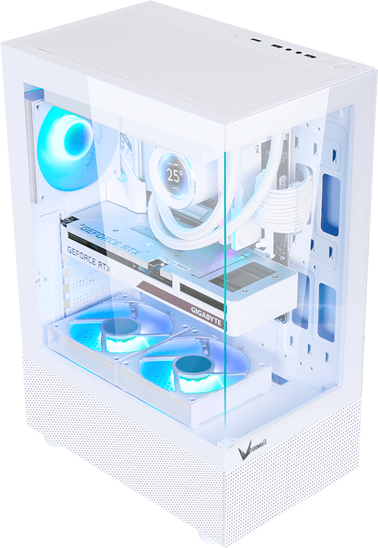 Gabinete Gamer Formula V Crystal Z1+ White (atx + 1 Fan Frgb)