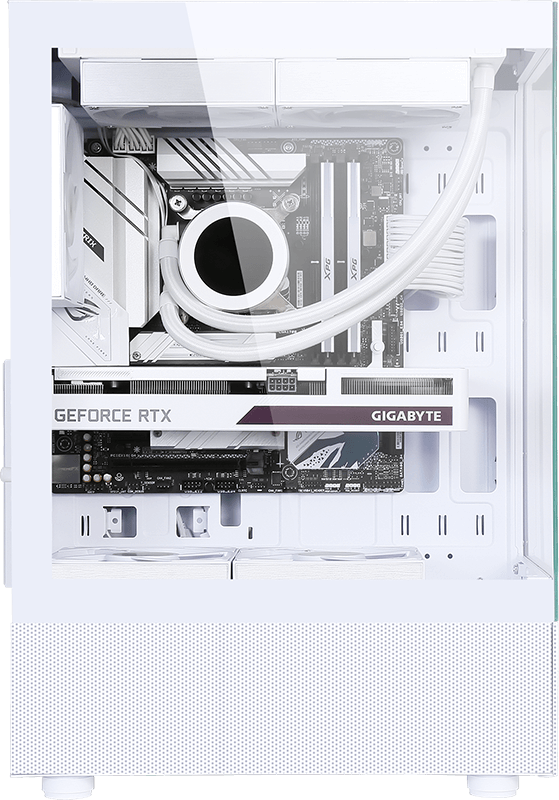 Gabinete Gamer Formula V Crystal Z1+ White (atx + 1 Fan Frgb)