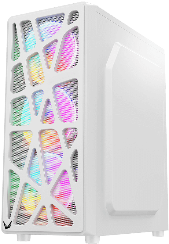Gabinete Gamer Formula V Mana White (atx/matx + 4 Fans Frgb)