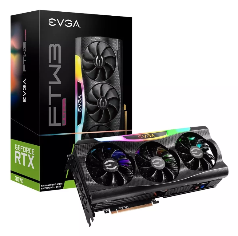 Outlet Placa De Video Evga Rtx 3070 Ftw3 Ultra Oc 8gb
