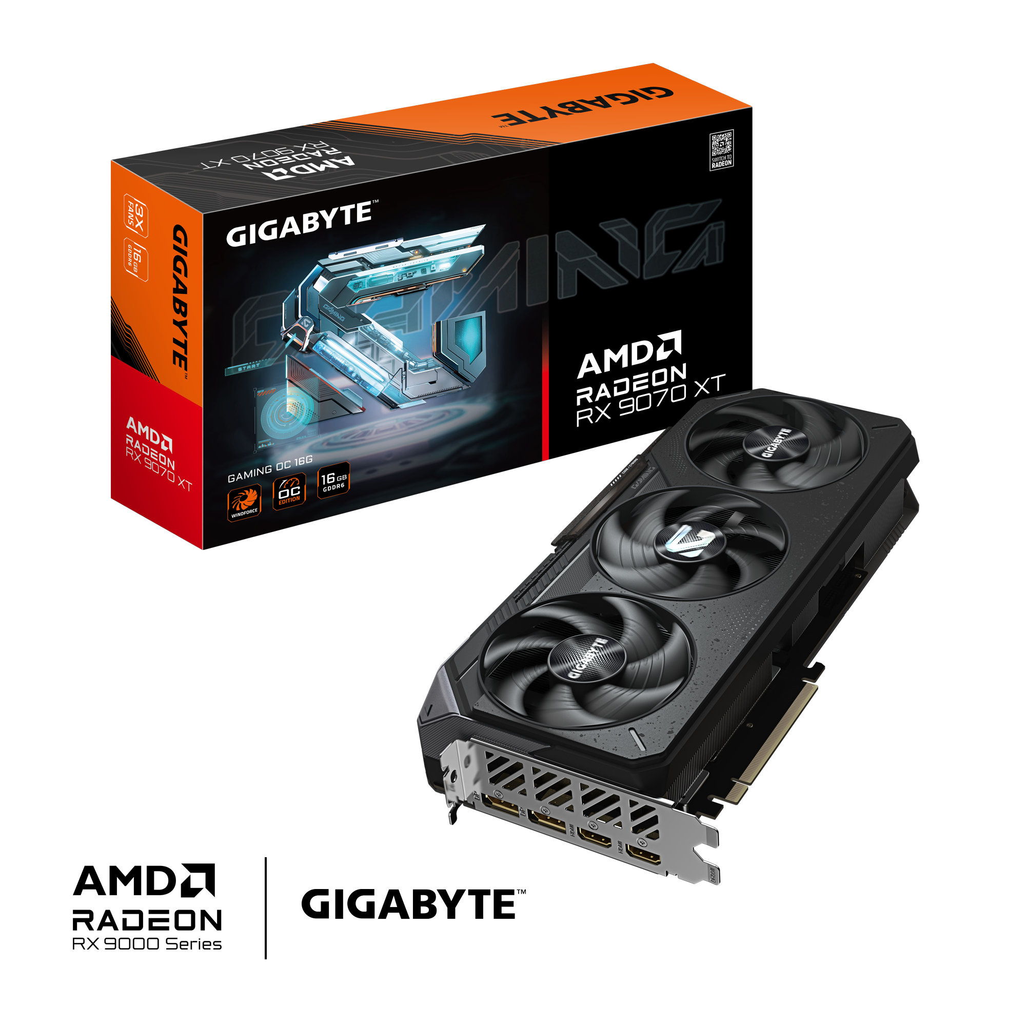 Placa De Video Gigabyte Radeon Rx 9070 Xt Gaming Oc 16g