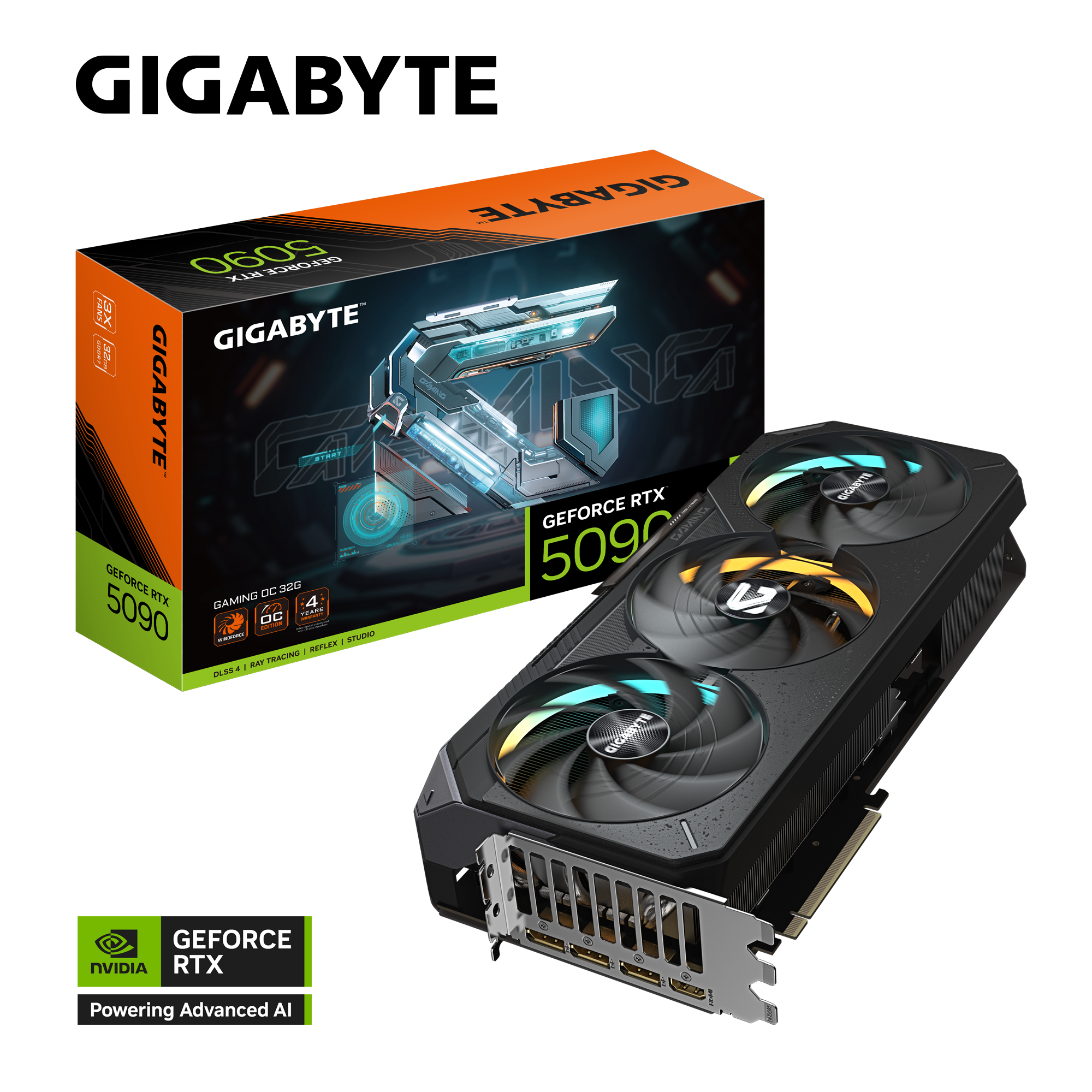 Placa De Video Gigabyte Rtx 5090 Gaming Oc 32gb