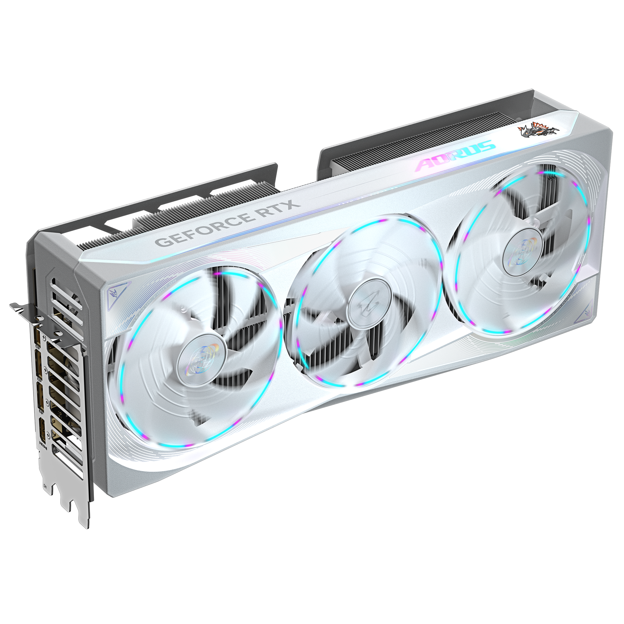 Placa De Video Gigabyte Rtx 5080 Aorus Master Ice 16gb Gddr7 (white)