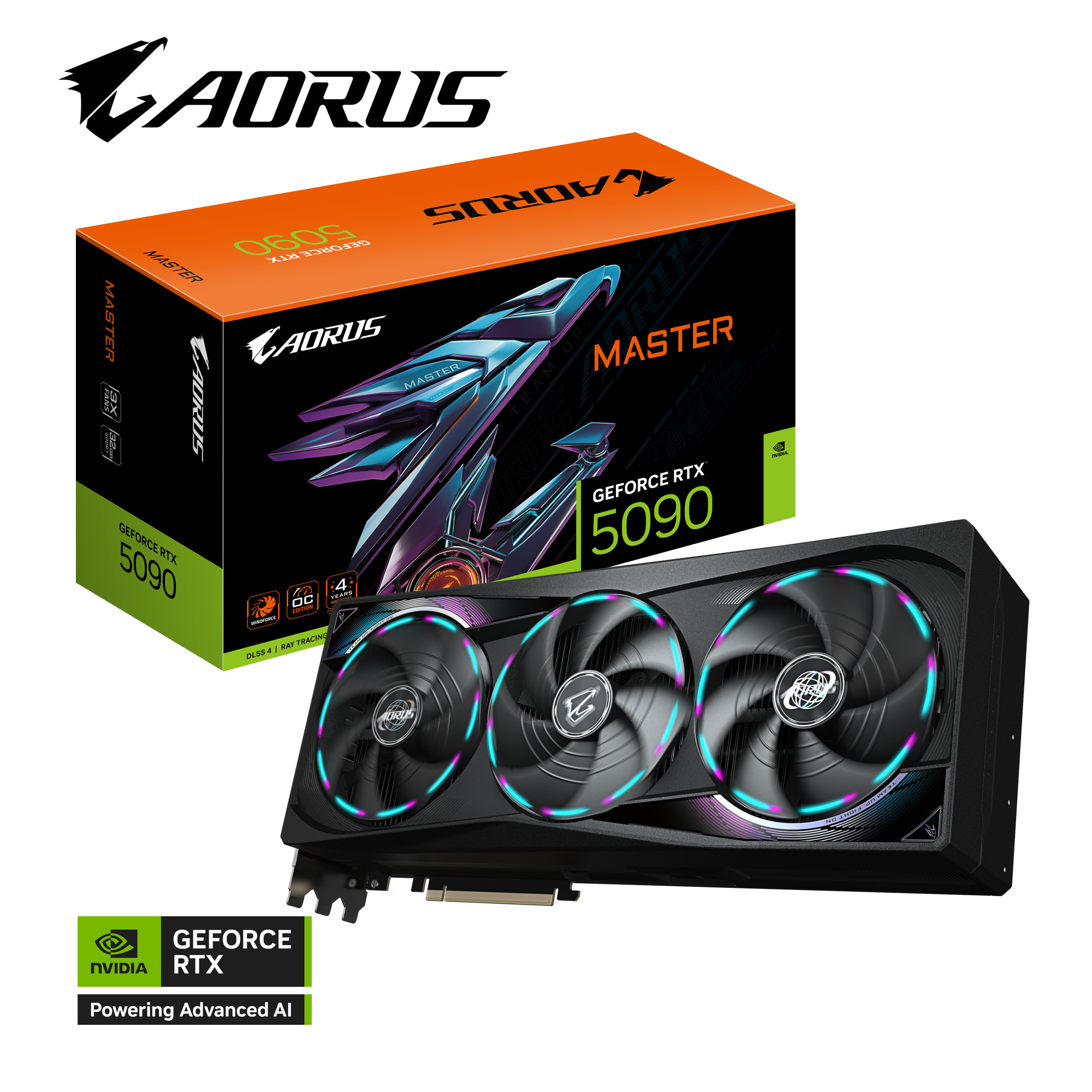 Placa De Video Gigabyte Rtx 5090 Aorus Master 32gb Oc