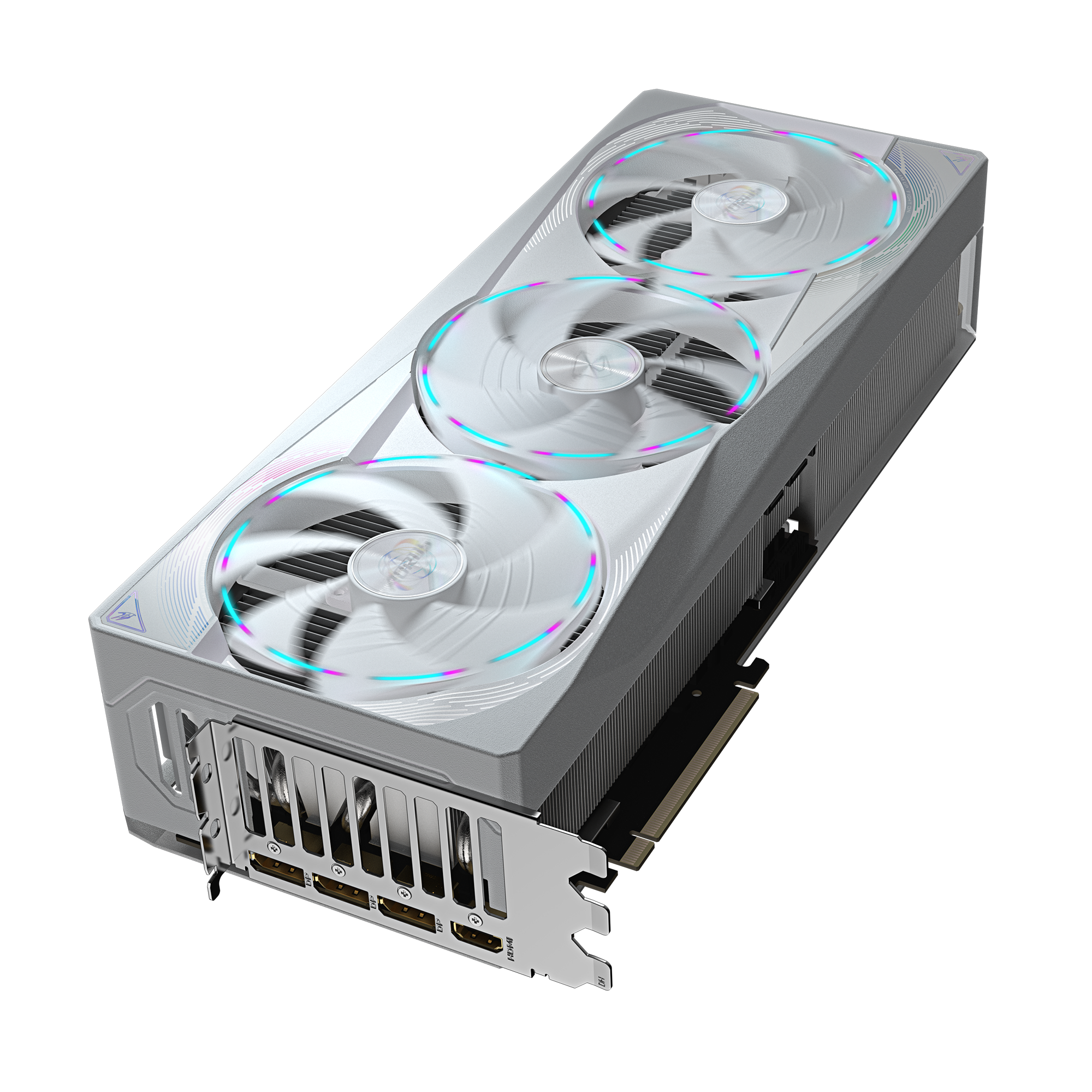 Placa De Video Gigabyte Rtx 5080 Aorus Master Ice 16gb Gddr7 (white)