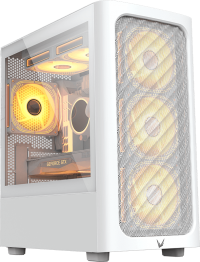 GABINETE GAMER FORMULA V AIR MESH G3 WHITE (MATX + 1 FAN)