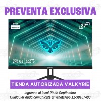MONITOR VALKYRIE 27" QHD 1440P 200HZ 1MS IPS G SYNC HDR (PREVENTA)
