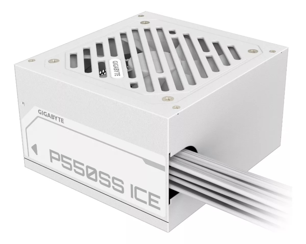 Fuente Gigabyte 550W P550SS 80 plus silver ICE Blanca