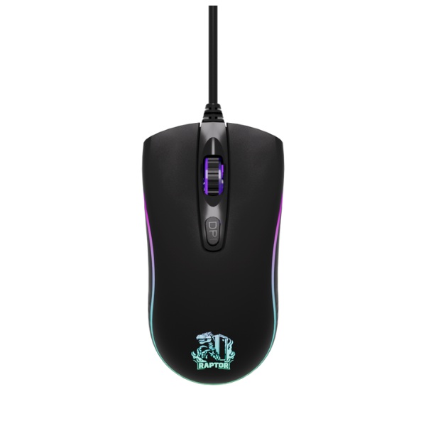 Mouse Raptor Storm Grip 4 botones 3600 DPI 7 colores
