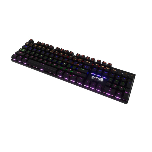 Teclado Raptor Fireclaw M104 Mecanico Retroiluminado Switch Red Outemu