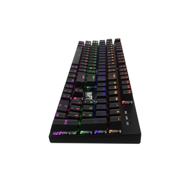Teclado Raptor Fireclaw M104 Mecanico Retroiluminado Switch Red Outemu