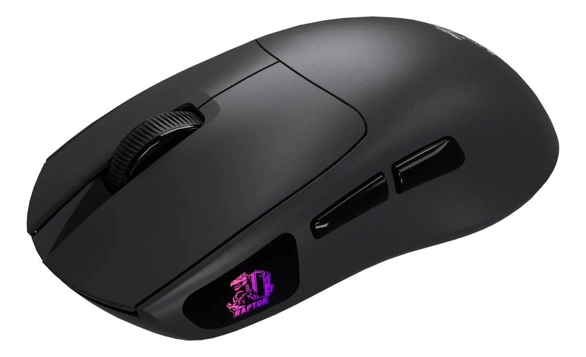 Mouse Gamer Raptor Storm Grip Inalambrico Negro 12800 DPI