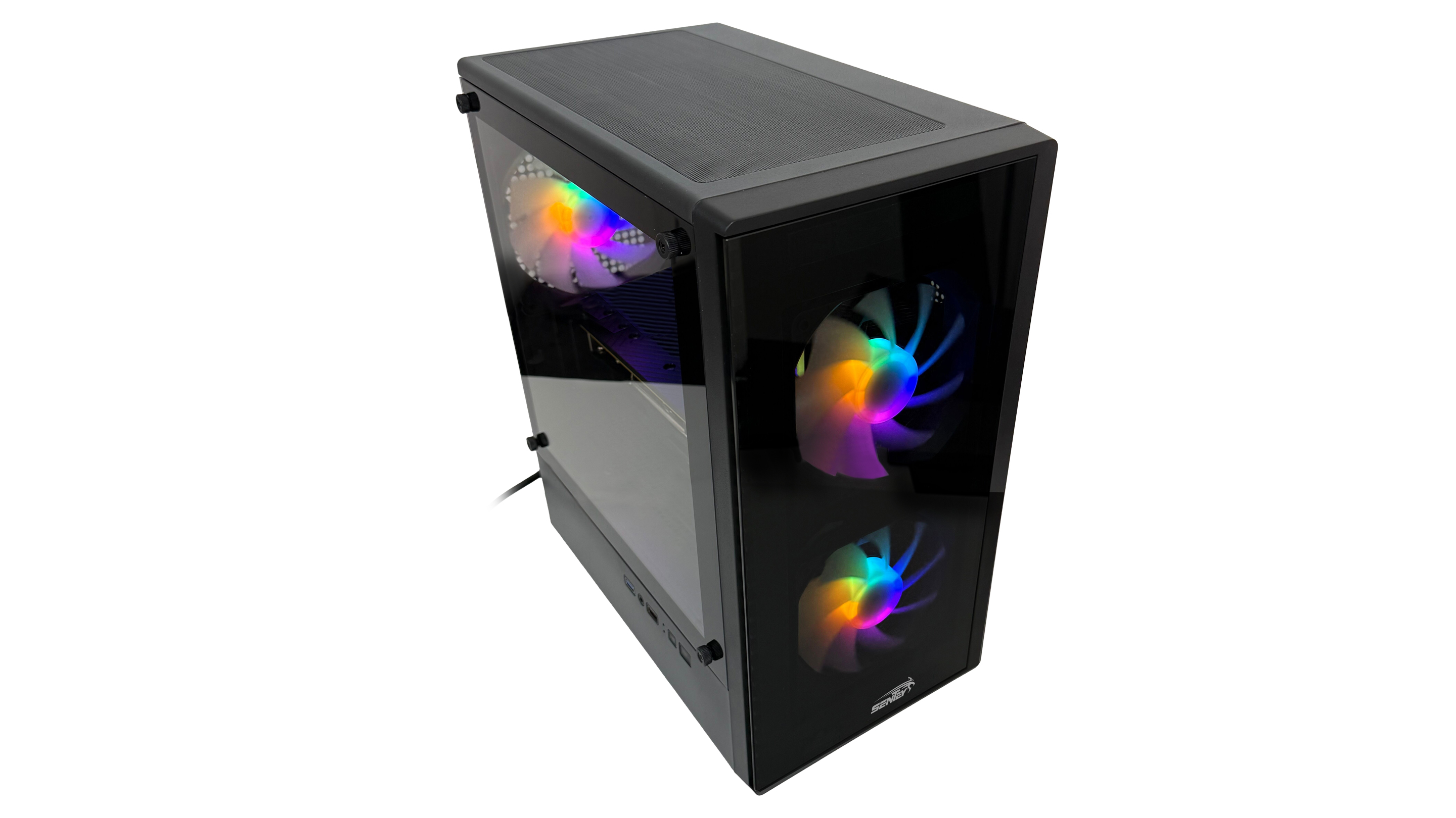 Gabinete Sentey T5 3 Fan ARGB Vidrio templado lateral y frontal