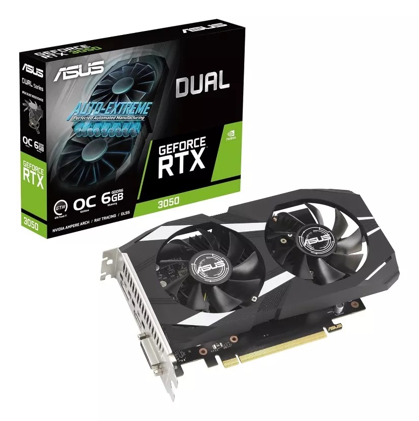 RTX 3050 6 GB GDDR6 ASUS Dual OC Edition