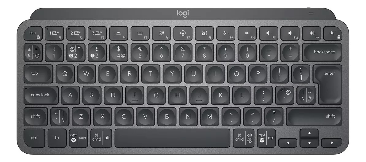 Teclado Logitech MX Keys Mini Inalambrico retroiluminado grafito Bluetooth