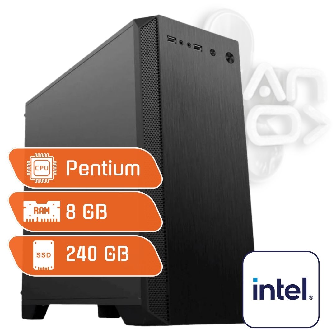 PC Intel Pentium G5400 8 GB SSD 240 GB con Wifi y Bluetooth