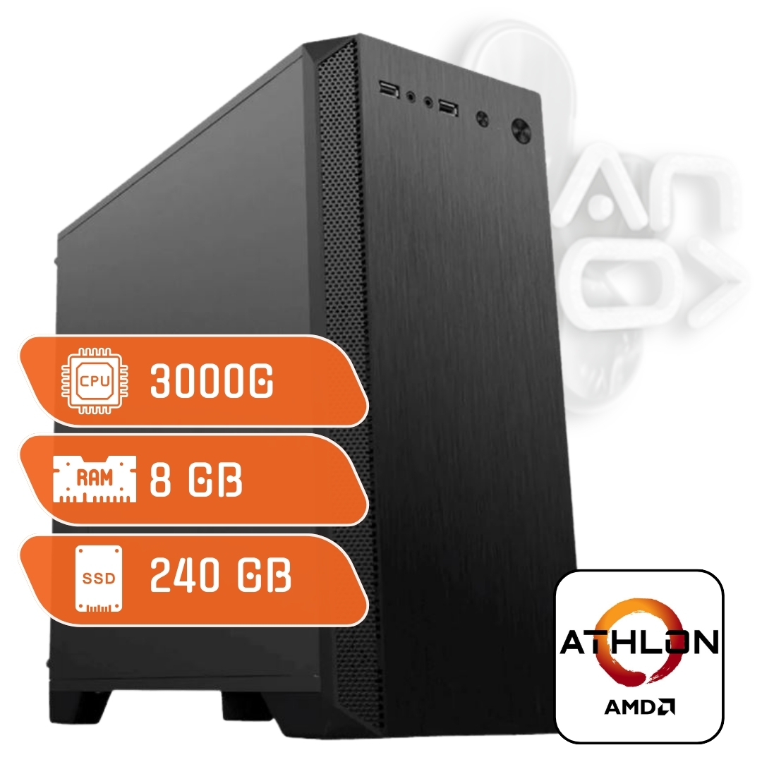 PC AMD Athlon 3000G 8 GB Vega 3 SSD 240