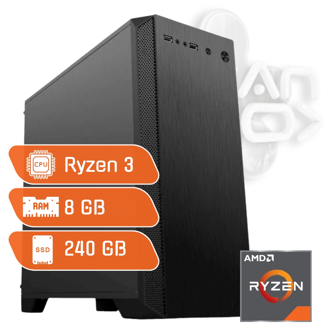 PC AMD Ryzen 3 3200G 8 GB Vega 8 SSD 240