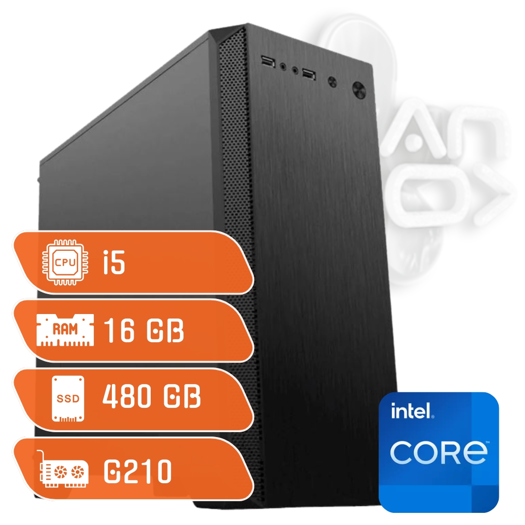 PC Intel Core i5 11400F 16 GB SSD 480 NVME G210