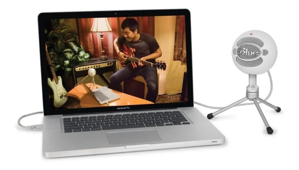 Microfono Logitech Snowball Ice Blue USB Blanco