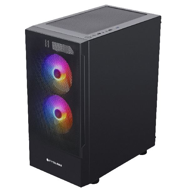 Gabinete Evolabs Sophistyx 3 FAN FRGB Vidrio Templado Lateral