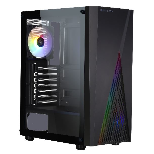 Gabinete Evolabs Streak 2 FAN FRGB Vidrio Templado Lateral