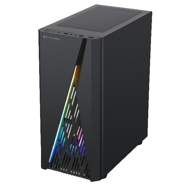 Gabinete Evolabs Streak 2 FAN FRGB Vidrio Templado Lateral