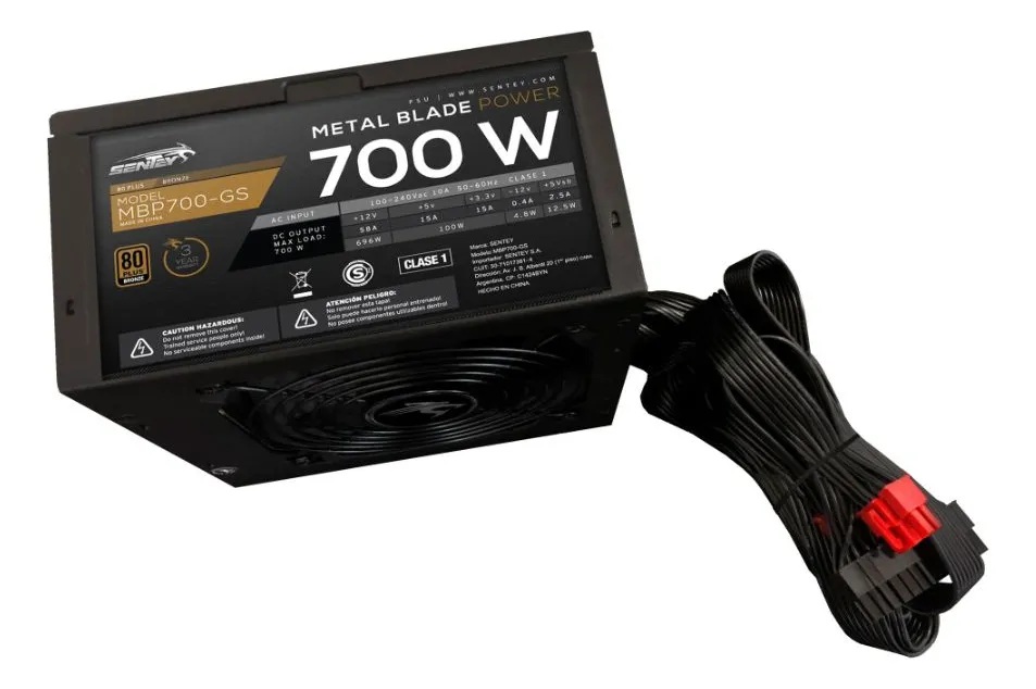 Fuente Sentey 700W MBP700-GS 80 Plus Bronze
