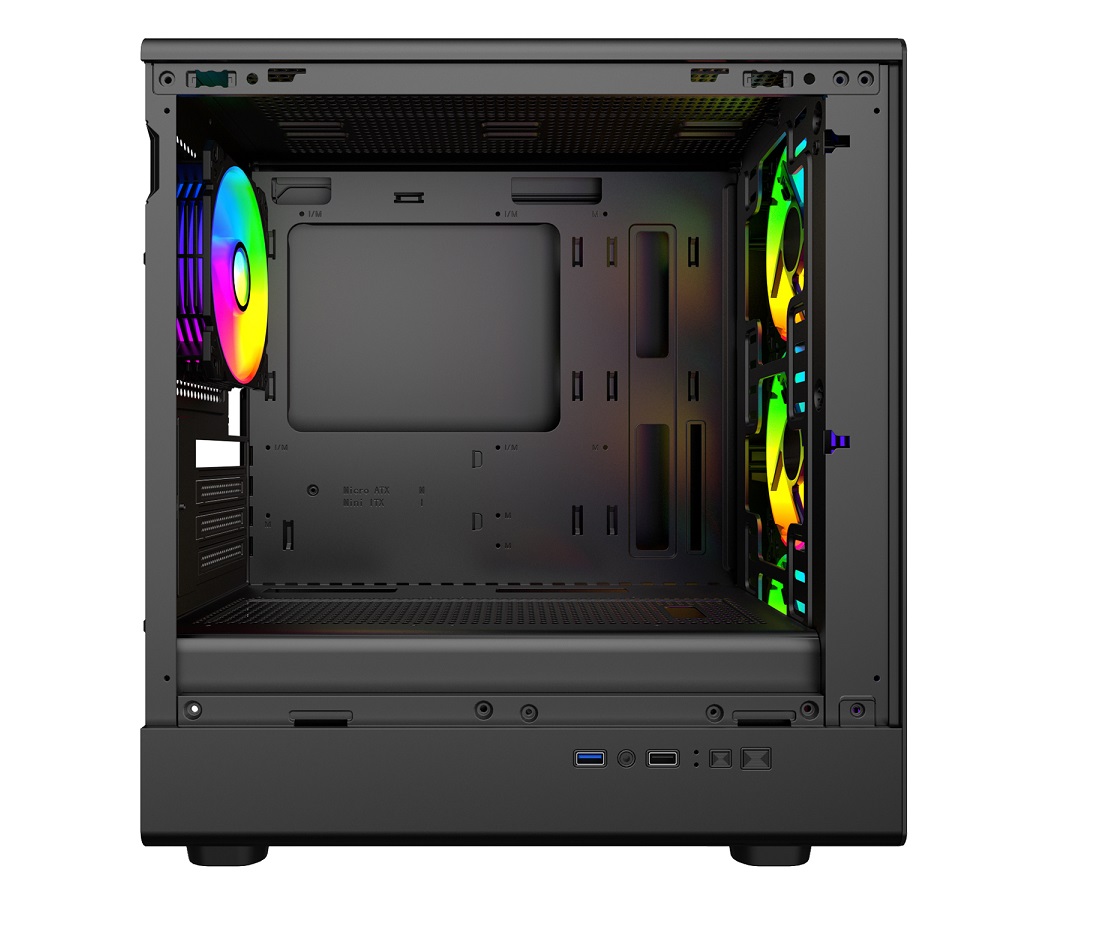 Gabinete Sentey BlackFire 4 Coolers ARGB Vidrio templado lateral