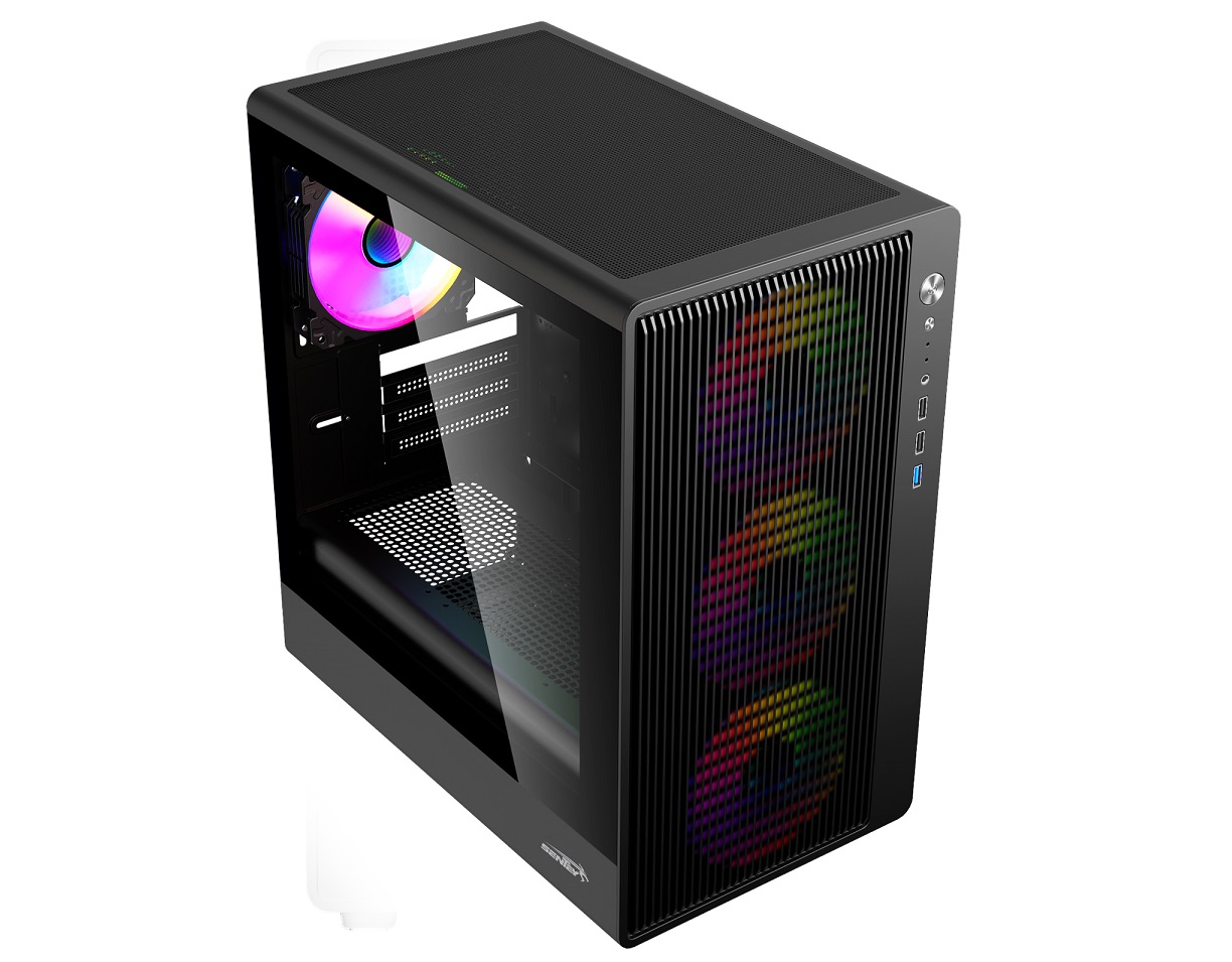 Gabinete Sentey BlackFire 4 Coolers ARGB Vidrio templado lateral